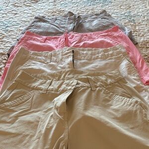 Vineyard Vines Women's Shorts in Pink, Tan, and Gray